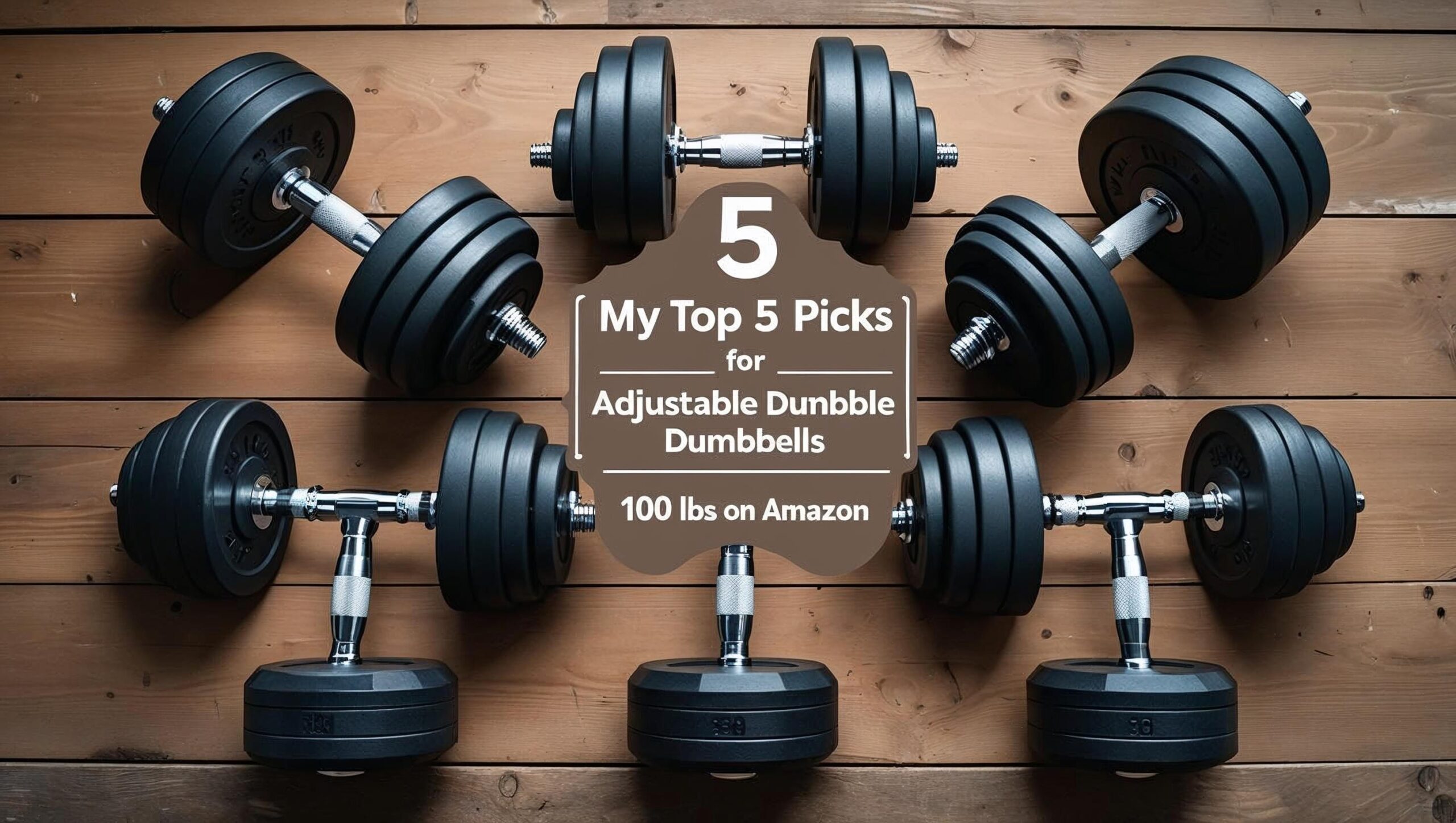 Adjustable Dumbbells 100 lbs