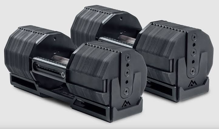 Snode AD80 Adjustable Dumbbells - top adjustable hand weights