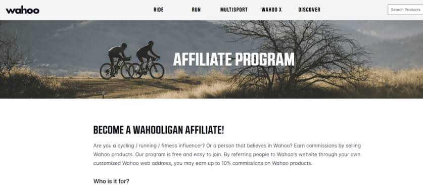 Wahoo Fitness Affiliate Program